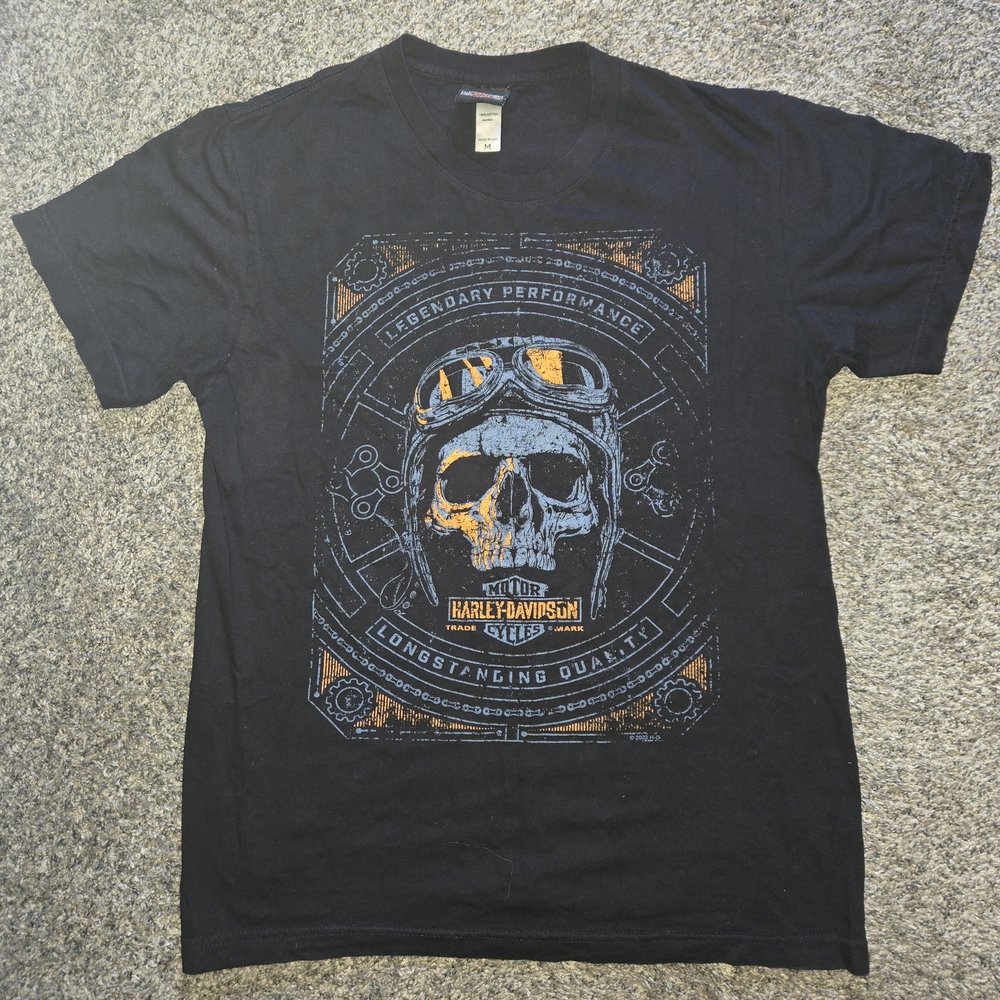 Harley-Davidson Black Graphic T-Shirt for Men